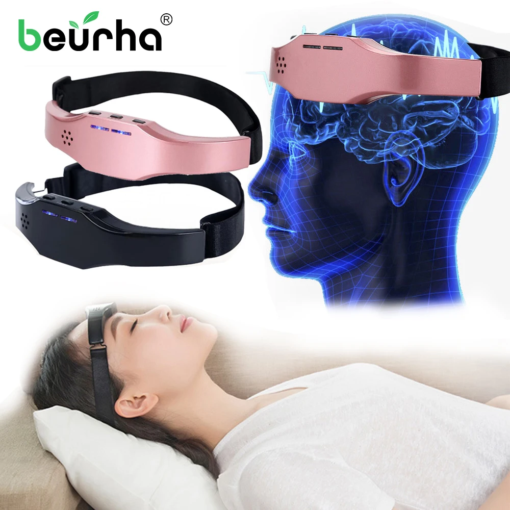 Беспроводной интеллектуальный мигрень, облегчение давления, бессонница, массаж головы, устройство для снятия напряжения для сна, инструменты для красоты