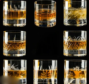 

2 Pcs/lot Wine Glass Mug Crystal Beer Whiskey Shot Glass Cup Vodka Drinking Bar Club Beer Wine Glass Bottle 200902-10