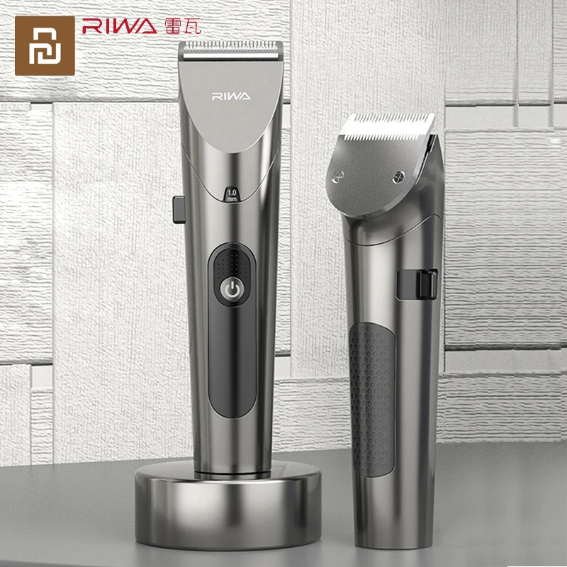 

Xiaomi RIWA Electric Variable Speed Hair Clipper RE-6305 Strong Power Fine Steel Cutter Head With LED Screen Washable Low Noise