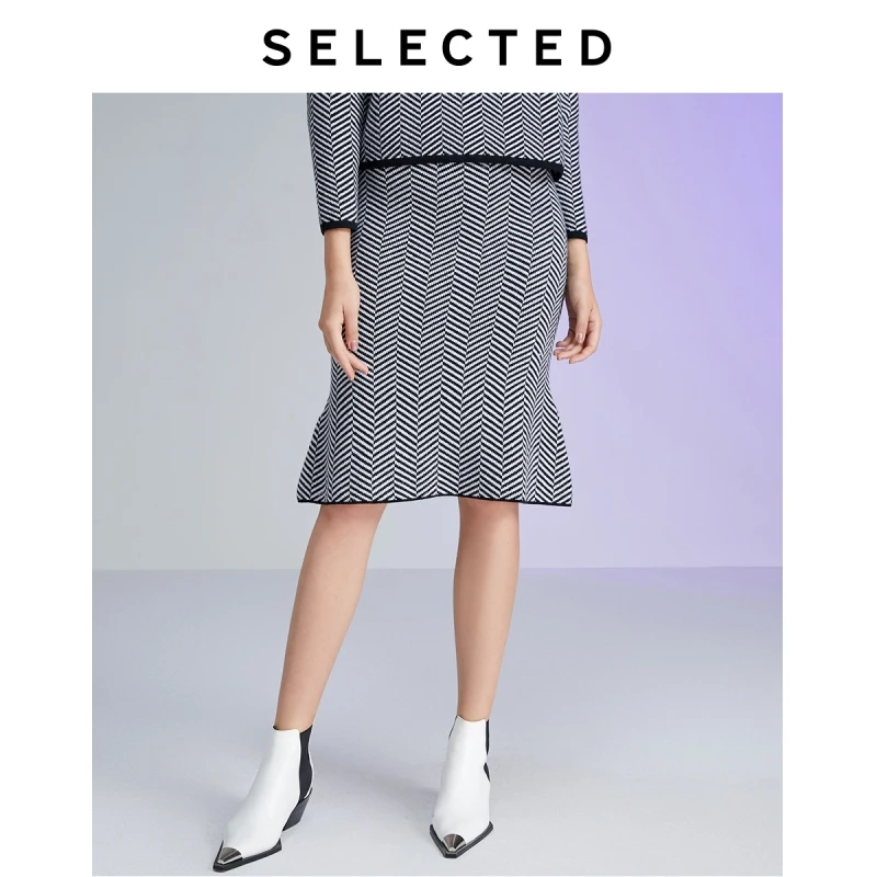 Comprar Seleccionado en blanco y negro de cola de Midiskirt de laboratorio | 41941J501