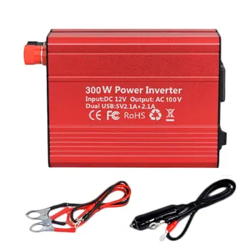 

BESTEK 300W Power Powerful Exquisite Inverter DC 12V to 110V AC Car Inverter with 4.2A Dual USB Car Adapter