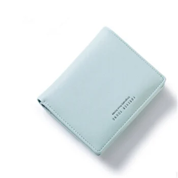 

2020 Fashion Cute Letter Women Wallet for Credit Cards Small Leather Short Womens Wallets and Purses Carteira Feminina