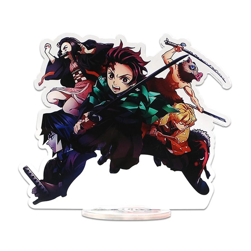 Японское аниме Demon Slayer: Kimetsu No Yaiba Kamado Tanjirou Kamado Nezuko Косплей фигурка на акриловой подставке канцелярские принадлежности