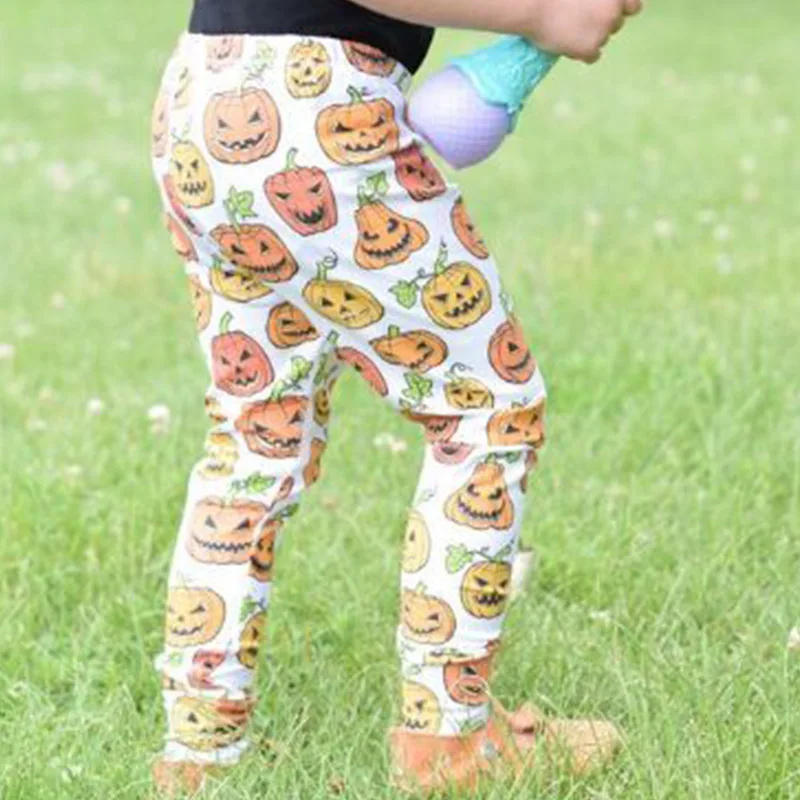 

0-5T Baby Girl Clothes Cute Toddler Pants Casual Fashion Girl Pumpkin Printing Trousers Kids Long Pants Children's Leggings #22