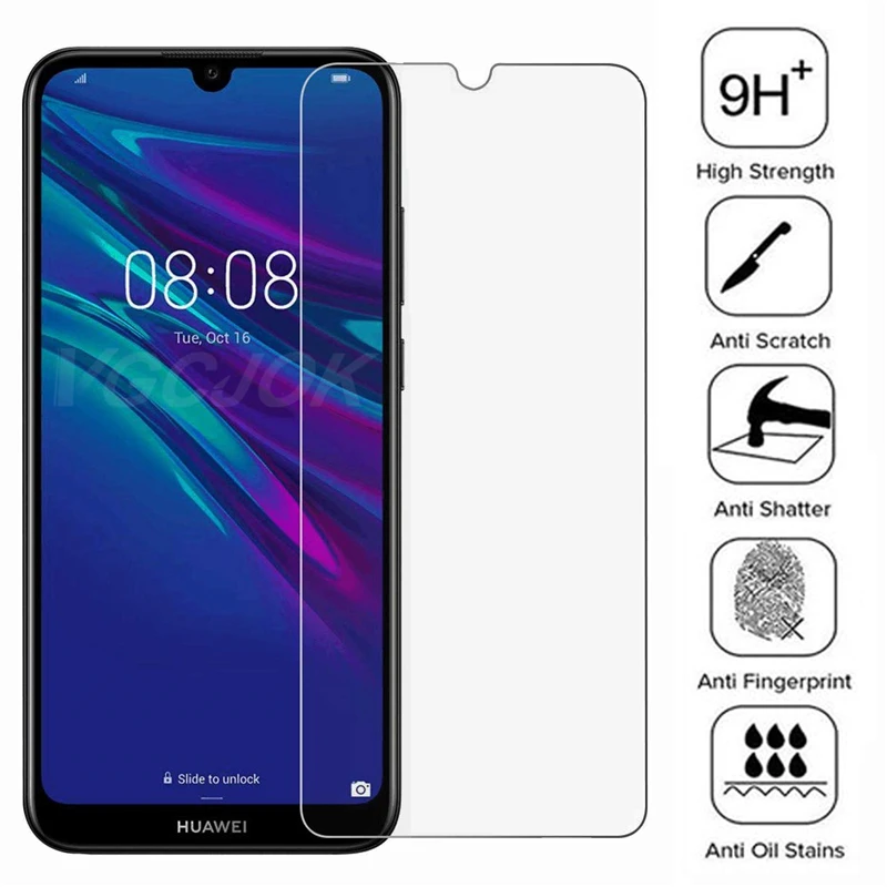 

9H Safety Protective Glass For Huawei Y5 Y6 Y7 Prime 2018 Y7S Tempered Glass Screen Protector For Huawei Y6 Y7 Pro Y9 Prime 2019