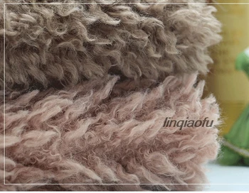 

Wool plush spray fabric clothing home toys knitted flannel,faux fur fabric,160cm*90cm(one yard)/pcs