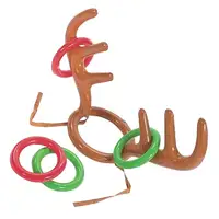 Рождество Надувные оленьи рога шляпа игра, одевание колец вечерние принадлежности