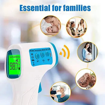 

Home Use Forehead Thermometer Infrared Electronic Thermometer Non-contact Precision Probe Lcd Screen