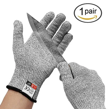 

Level 5 High-strength Anti-Cut Proof Gloves HPPE Cut Proof Stab Resistant Metal Mesh Work Kitchen Cut-Resistant Safety Gloves