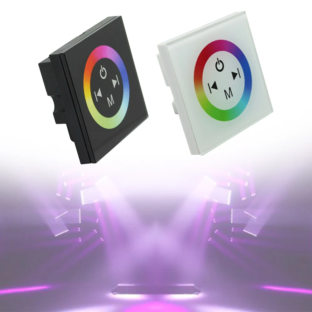 Multicolor Intelligent Sensitive DC12-24V Adjustable Switch Practical RGB Controller Touch Panel LED Strip Console Wall Mounted