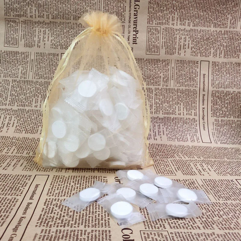 50 PCS Silk Compressed Facial Mask Button DIY Facial Mask Daily Skin Care Tissue Fluorescer Free Thin Silk Tissue
