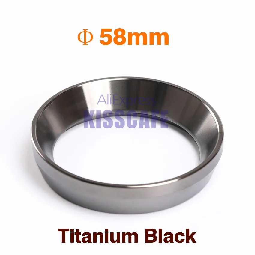 58mm 51/53/57,5/58/58,35 мм Нержавеющая сталь интеллигентая(ый) Дозирующее кольцо пивоварения чаша Кофе порошок для приготовления эспрессо бариста Воронка Portafilter - Цвет: 58mm