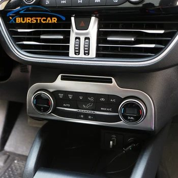 

For Ford Focus 2019 2020 Stainless Steel Car Air Conditioning Control Adjustment Knob Panel Decoration Cover Trim Sticker
