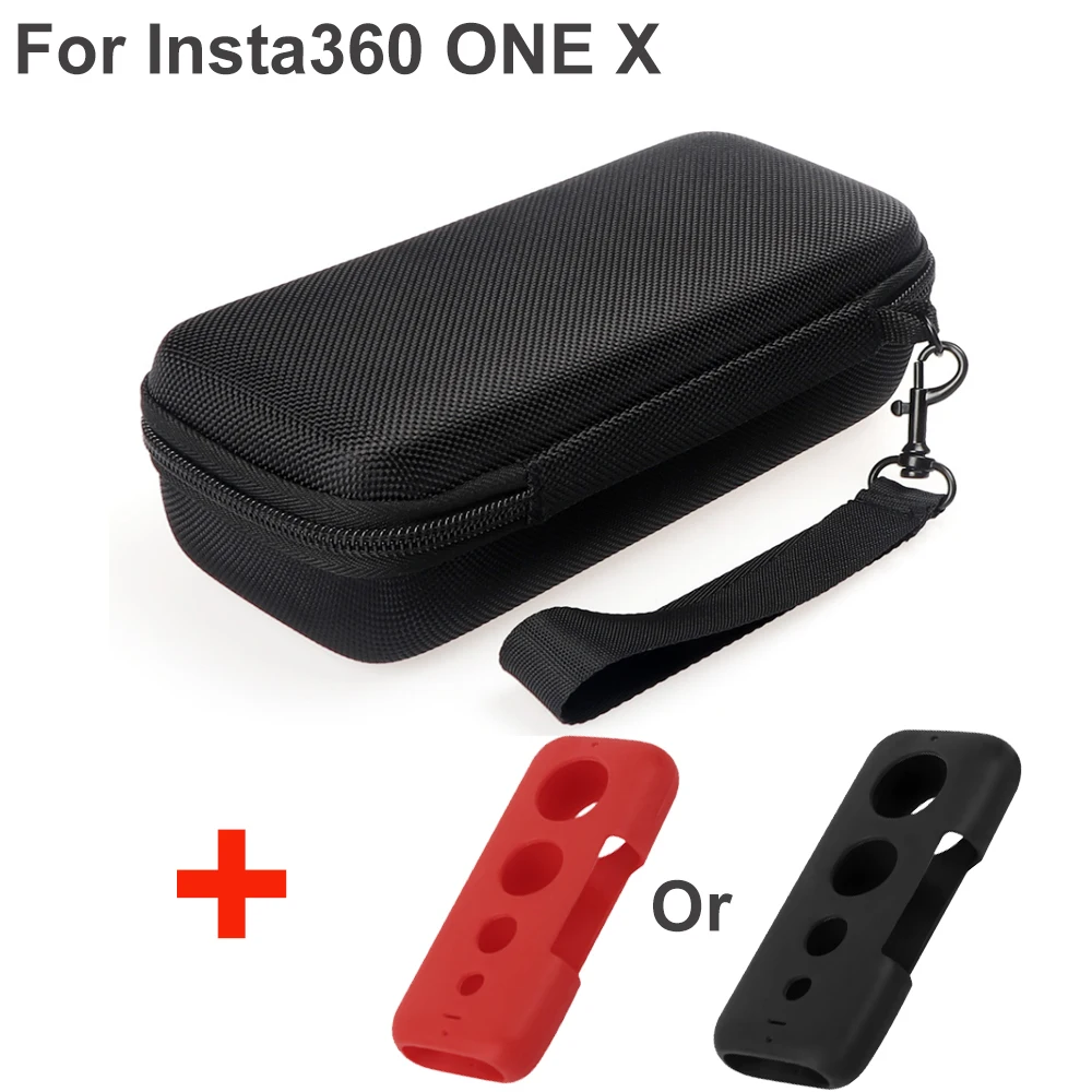 

Carrying Case Portable Bag for Insta360 One X Action Camera Battery with SD Card Silicone Protect Case For Insta360 Accessories
