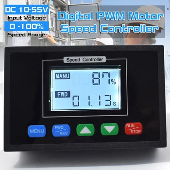 

Digital Display 0~100% Digital PWM Motor Speed Controller DC 12V 24V 36V 48V Time Reversible 40A Adjustment Speed Controller