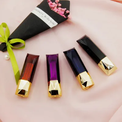 

10/20pcs 4 Color Diamond Golden Lipstick Lip Balm Tube Empty High Quality Plastic Lip Rough Pipe Lipstick Gloss Container