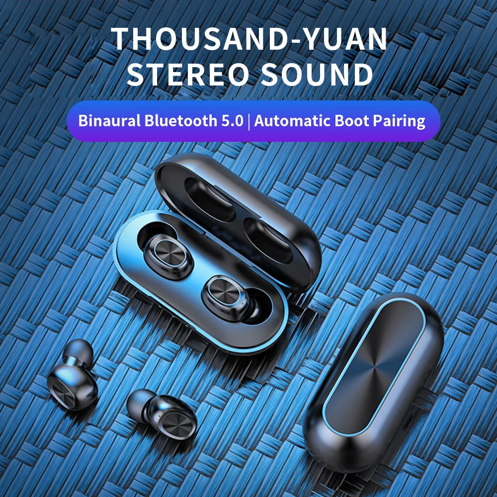 B5 беспроводные bluetooth-наушники с сенсорным управлением TWS Bluetooth 5,0, водонепроницаемая стереофоническая Музыкальная гарнитура 300 мАч, Дополнительный внешний аккумулятор