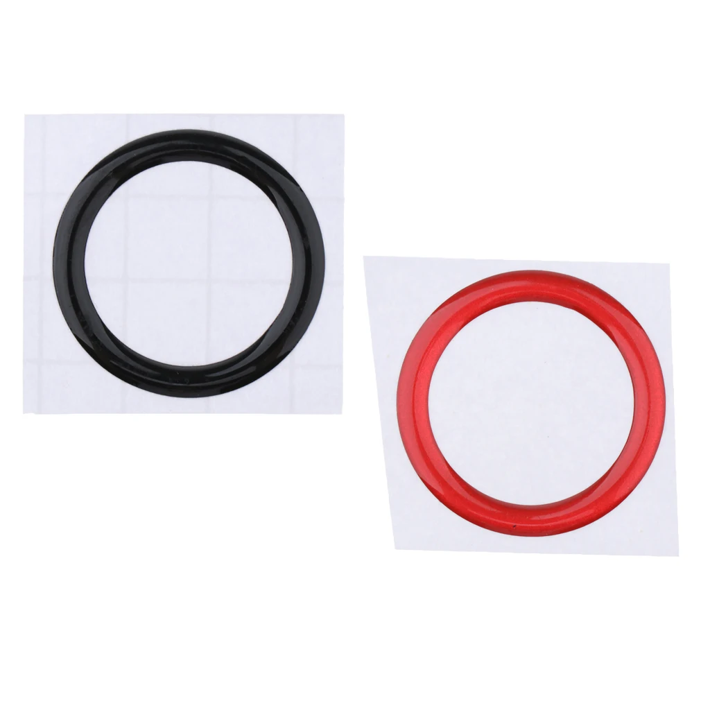 2pcs Keyless Engine Start Stop Button Ring Cover Sticker for bmw e90 e60 e70