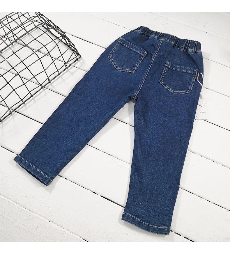 Migu Children‘s Jeans Autumn Clothing New Style Children Thin Jeans Men And Women Baby Western Style Pants