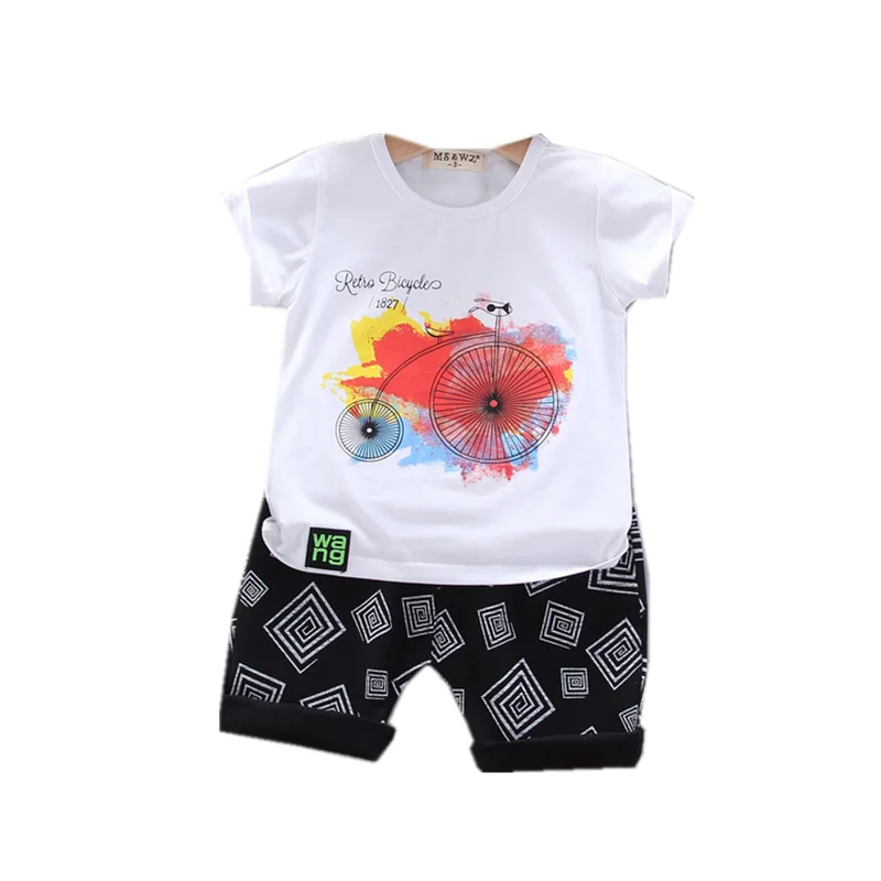 

New Summer Baby Clothes Suit Children Boys Girls Cartoon Fashion T Shirt Shorts 2Pcs/set Toddler Casual Clothing Kids Tracksuits