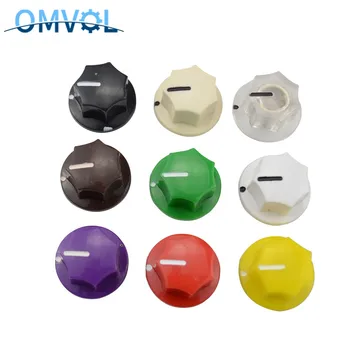 

6.35mm Guitar effect pedal AMPS jazz bass Skirted Plactic Control Knob