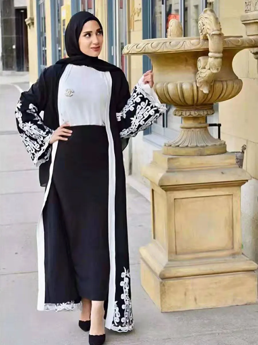 Vestidos Arabes Elegantes Абая для женщин Caftan Marocain Vestido Longo Festa Vestidos Arabes Elegantes Исламская одежда