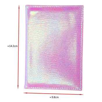 

Lizard Passport Holder Protector Wallet Business Card Soft Passport Cover Travel Credit Card Holder Cover Pink