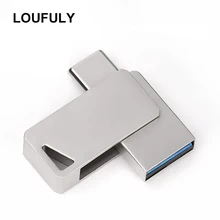 Вращение типа C OTG флеш-накопитель USB 3,0 32 Гб 16 Гб 64 Гб 128 ГБ USB C Флешка 3,0 Тип C для Android смартфона Vivo