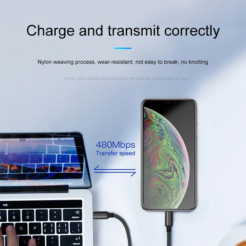 Кабель USB type C для освещения для iPhone 11 Pro Max 18 Вт PD быстрое зарядное устройство USB C для освещения зарядный кабель для Macbook Pro провод