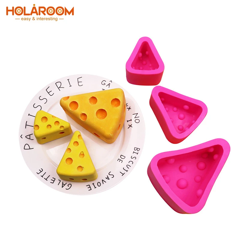 

Holaroom Cheese Shape Silicone Mold DIY Chocolate Dessert Pastry Decor Molds Fondant Mousse Cake Mould Kitchen Baking Utensils