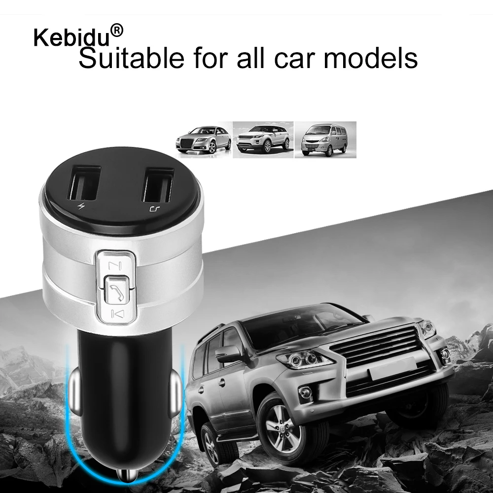 2 Цвет громкой связи Bluetooth гарнитура для Bluetooth4.2 FM передатчик модулятор