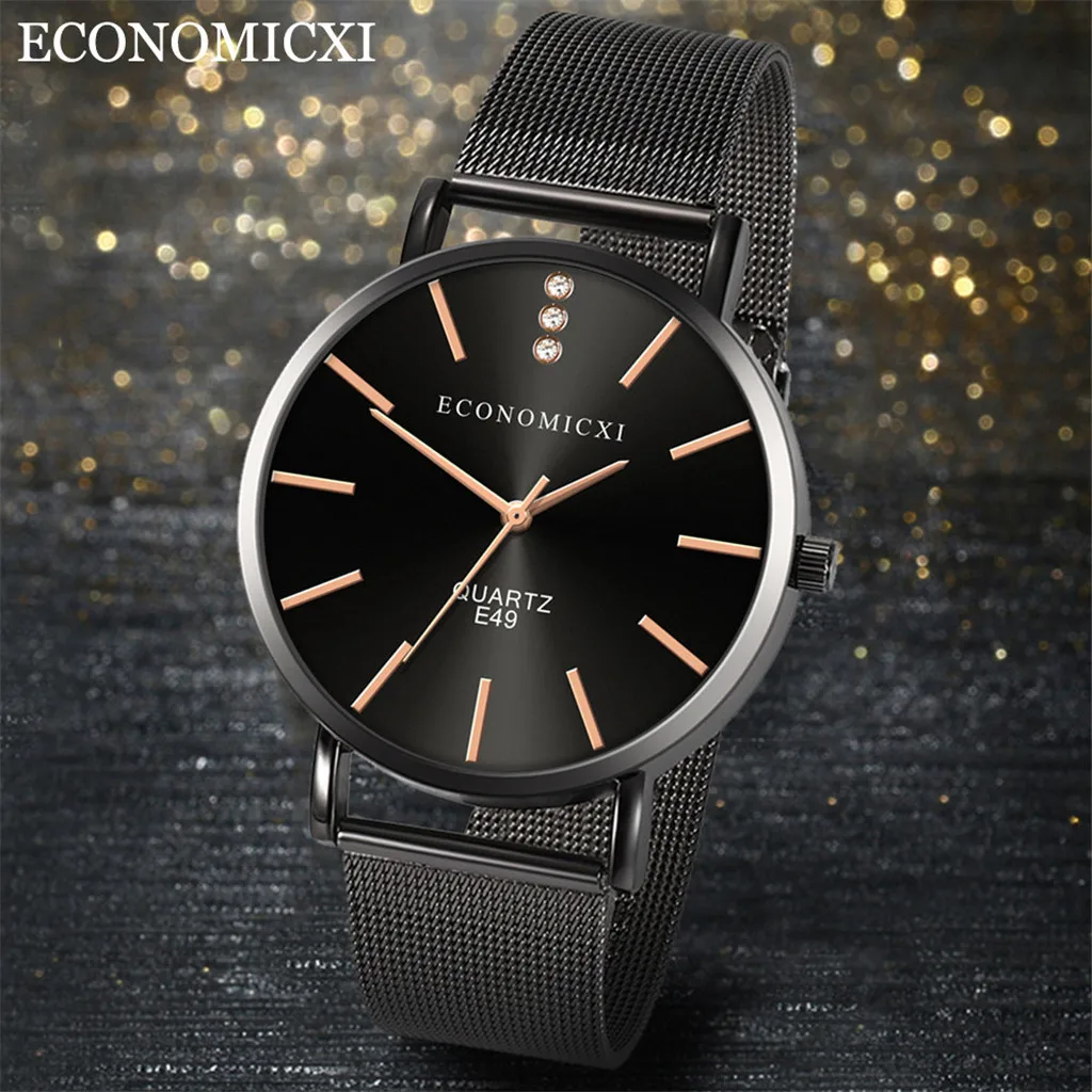 

Fashion New Design Men's Quartz Wristwatches Casual and Business Series Mesh Belt Men Watches Gifts clock man FJSL