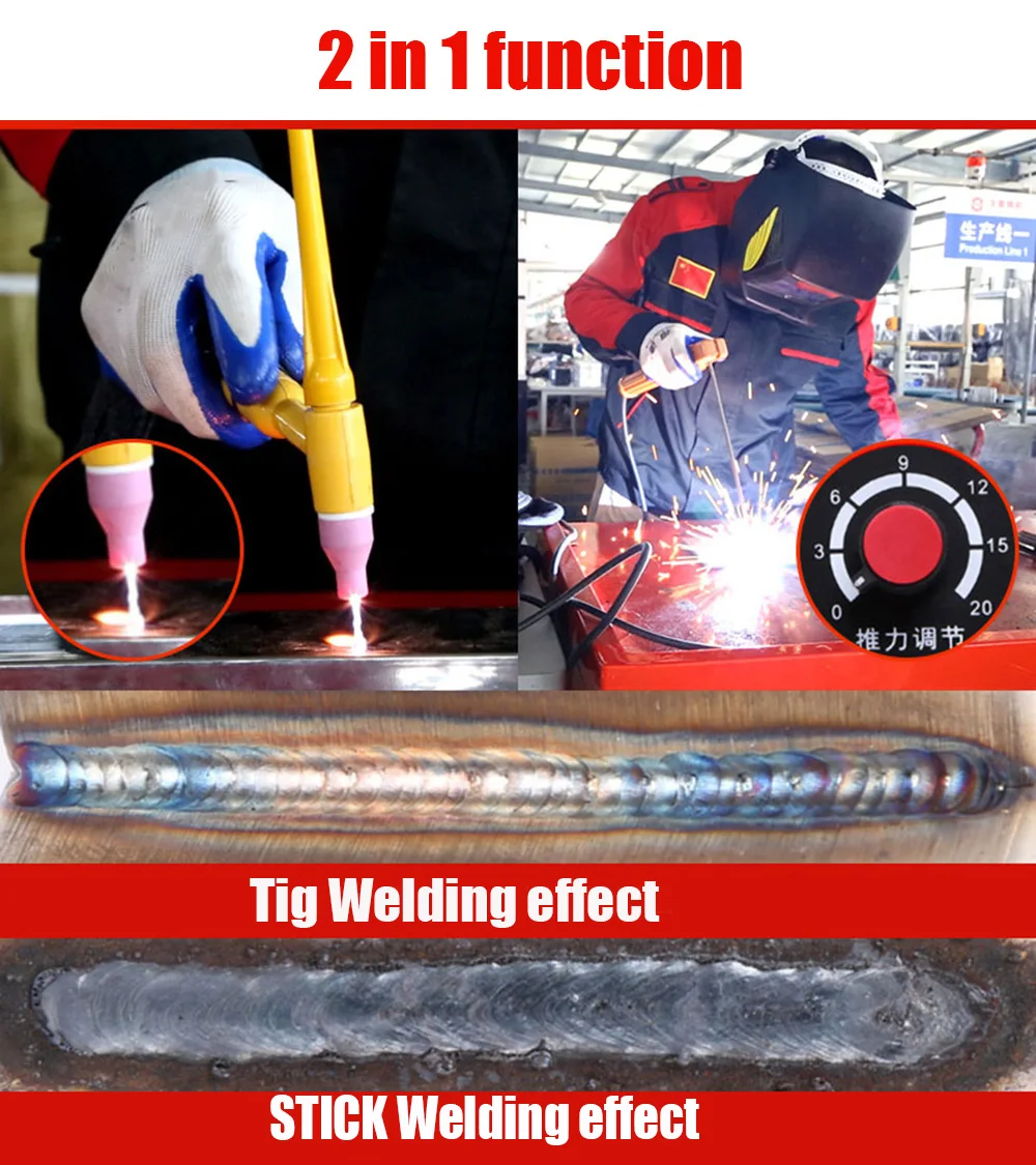 TIG200 Pluse 200 Amps ARC TIG Pulse TIG Сварка многофункциональное устройство TIG200P портативный инвертор сварочной машины аргонная Сварка