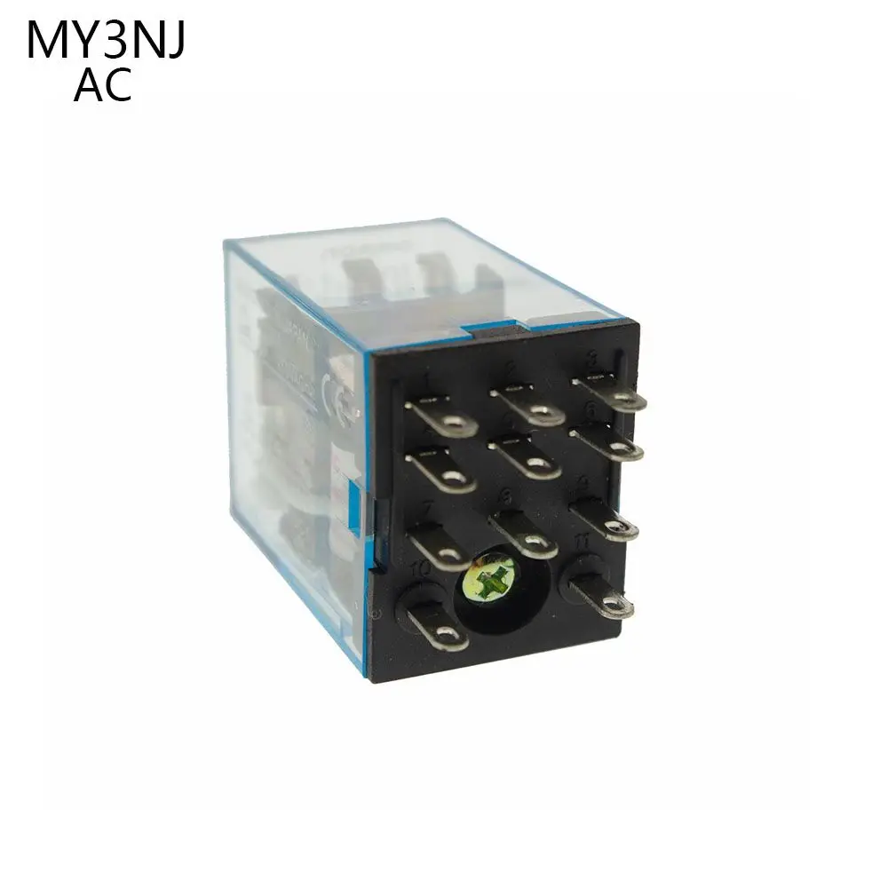 

1 PCS Micro Mini Relay HH53P MY3NJ MY3 11-Pin AC12V AC24V AC110V AC220V Coil General Purpose Intermediate Electromagnetic