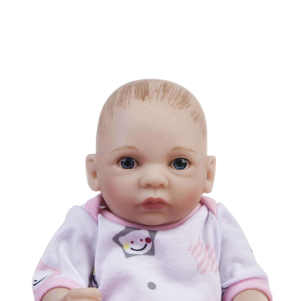 25 см силиконовые куклы Reborn для всего тела реалистичные с открытыми глазами Bebe