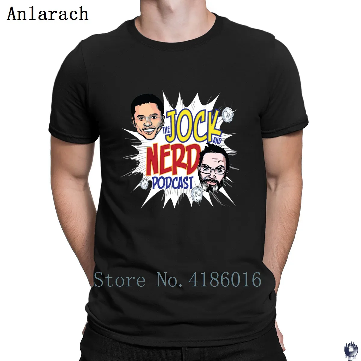 Best Jock And Nerd Podcast T Shirt Cute Spring Custom Cotton Novelty S XXXXXL Novelty Breathable Shirt