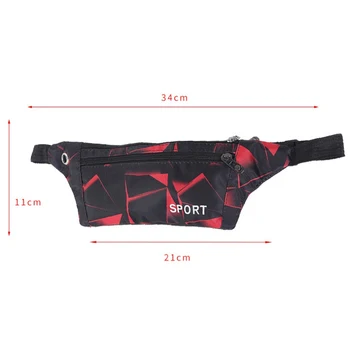 

Waterproof Running Waist Bag Adjustable Belt Bags Unisex Fanny Pack Double Layer Sport Pouch Bag With Earphone Hole For Phone