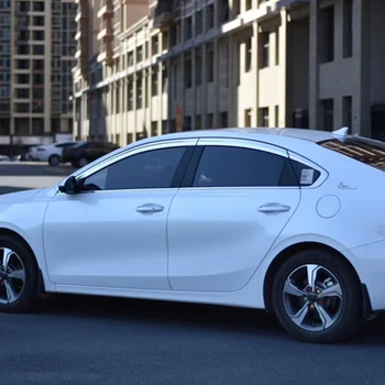 

Use for Kia new K3 window visor 2019--2020 year plating side sun rain protection shield exterior body kit accessories 6 pcs