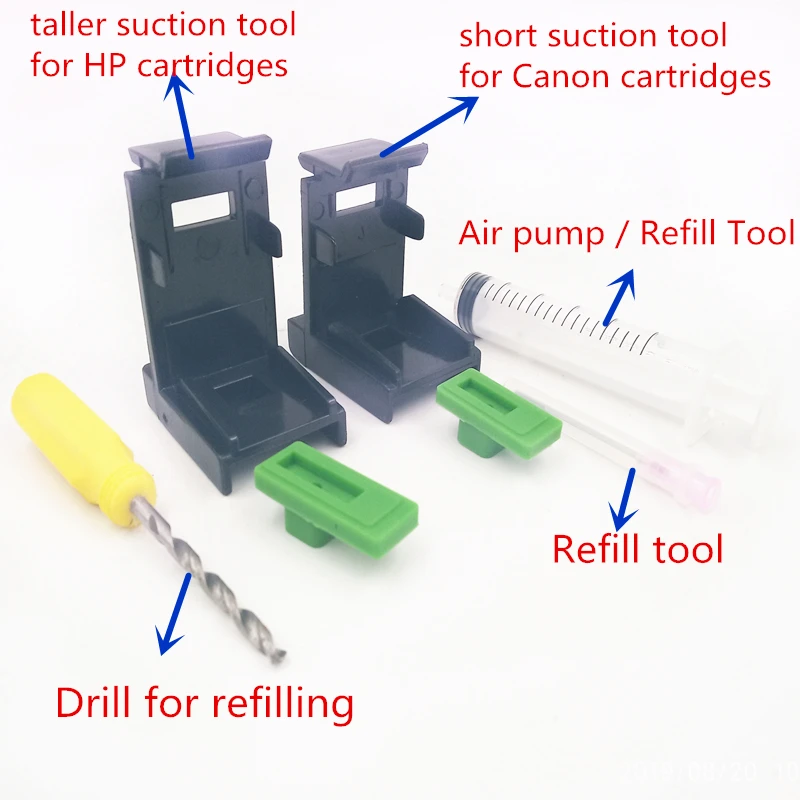 Всасывающий инструмент/заправка чернил инструмент/СНПЧ DIY Инструменты для картриджей canon и hp. Заправка картриджей DIY пакеты