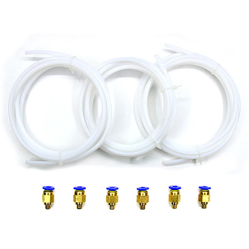 

3Pcs 2M PTFE Feed Tube with Nozzle for 3D Printer 1.75mm Filament OC-shipping