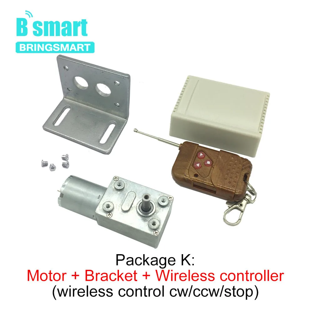 Bringsmart JGY 370 12 24 В постоянного тока червячная передача электродвигатель 3 210 об/мин
