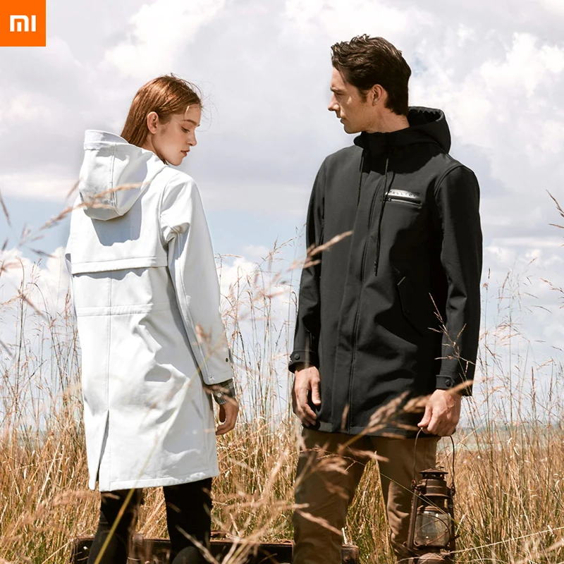 

xiaomi youpin PELLIOT Business medium long warm soft shell jacket windproof waterproof Warmlock Thermostat technology