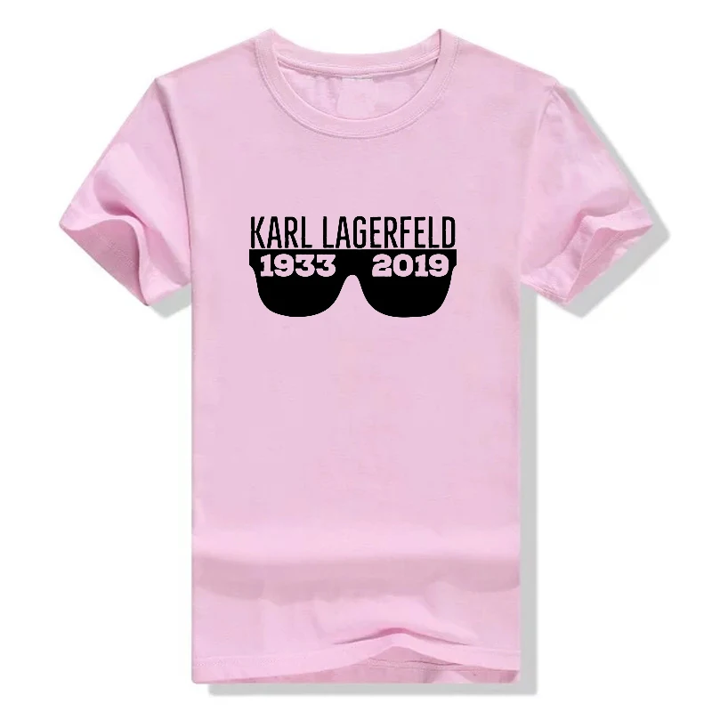 

Karl Lagerfeld Designer Printed Short Sleeve T-shirt 2019 New Summer Fahion Women/men T-shirt Harajuku Camisetas Casual Female