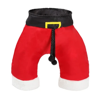 

Christmas Santa Pants Pet Cat Tunnel Collapsible 3 Way Play Toy Interactive Tube Fun Toys for Cats Kitten Rabbit