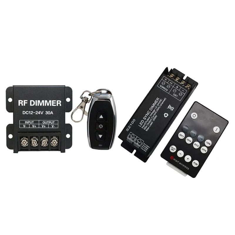 1Pcs 12V Rf Led Dimmer 3 Keys Remote Controller &amp 300W 25A Diy Wireless | Электроника