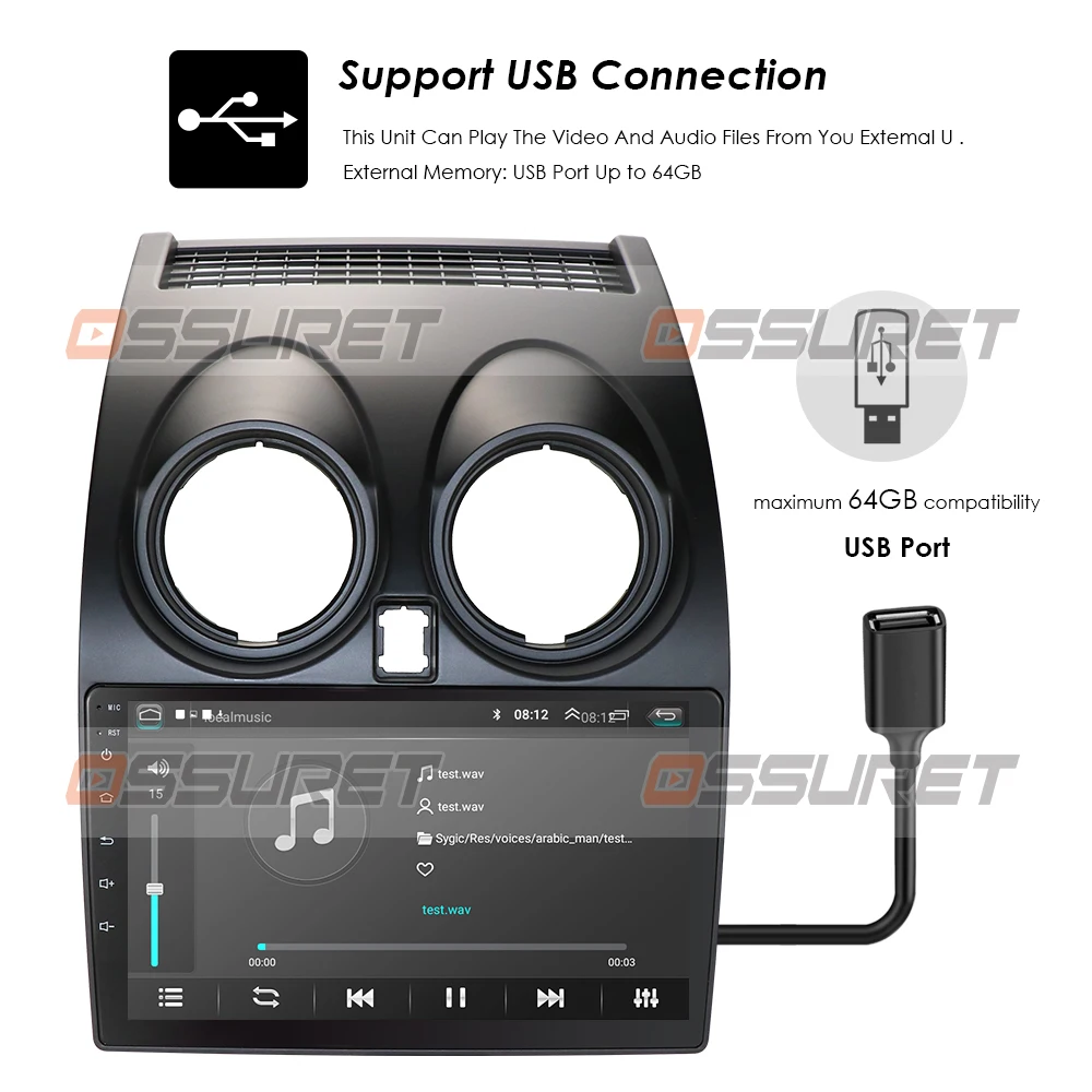 Android 9 0 1 Гб + 16 CarPlay автомобильное радио Multimidia видео плеер gps для Nissan Qashqai J10 2006-2013 2 din