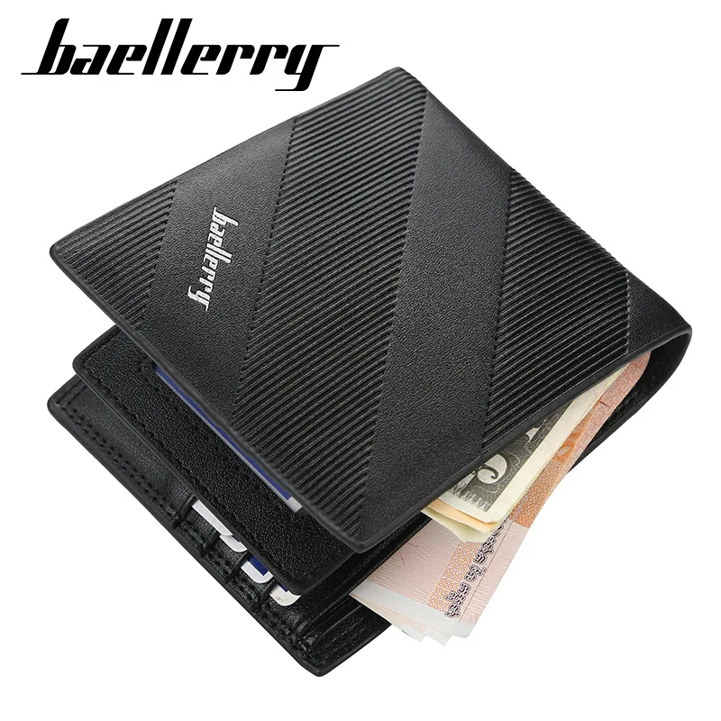 

Wallet Men Short Business Multi-card 70% Discount Wallet Youth Vertical Striped Ticket Clip Man