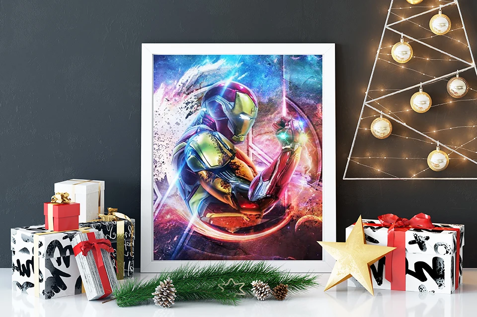 Diamond Painting Iron Man Hero Movie Cartoon The Avengers  Theme Embroidery 5D DIY Square Round Photo Stitch Mosaic Kit