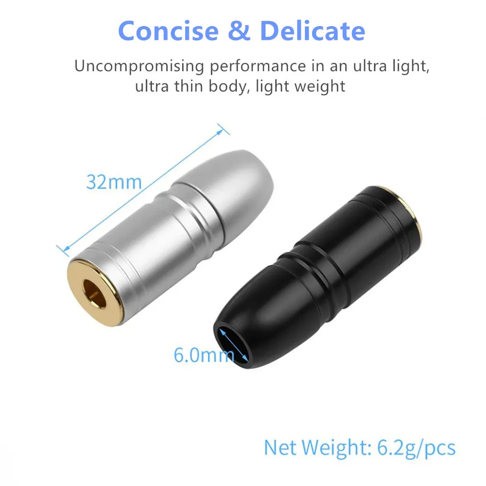 3PCS 4 4mm Jack Speaker Plug 5 Poles Female Balance Earphone Plug Connectors For Headphone Upgrade Cable For NW WM1Z A 6mm ID