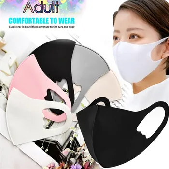 

5pc Face Mask For Men And Women Easy To Breathe Mascarillas Reusable Cold Feeling Mask Washable Adult Children Small Large Masks